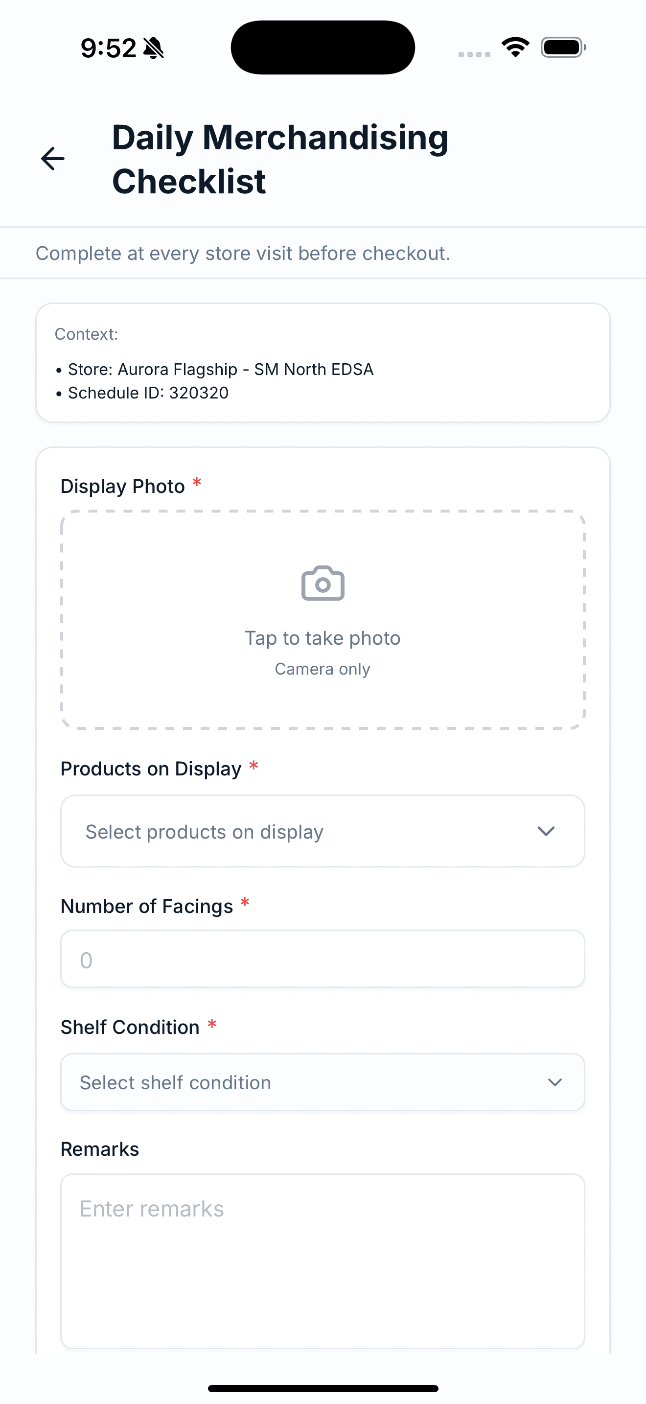 CASI+ app screen